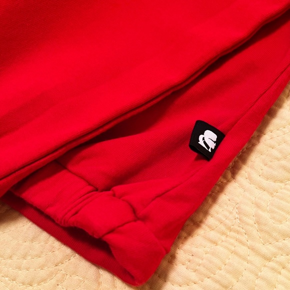 KARL LAGERFELD PARIS Red Hooded Paris Sweatshirt - Picture 5 of 5